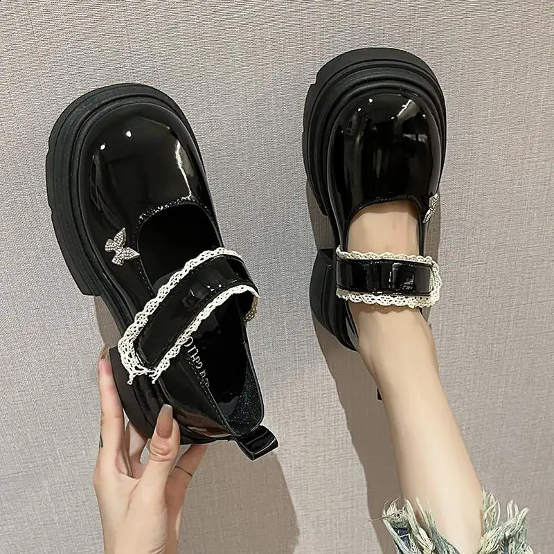 Женская обувь на платформе универсальная осенняя женская сабо осенне-летнее