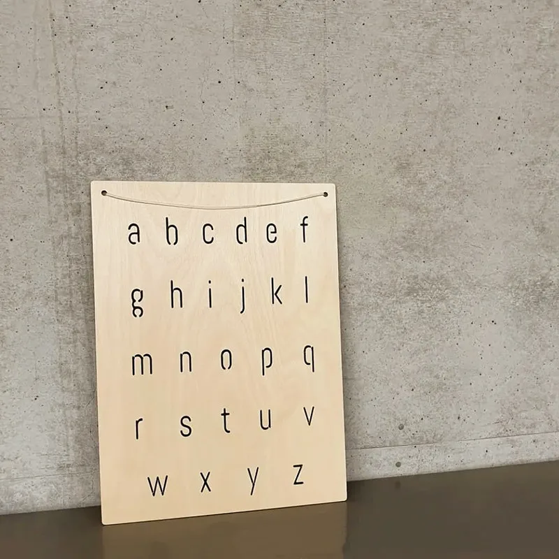 

INS Nordic Wooden ABC Alphabet Board Letter Number Slogan Banner Wood Chip Baby Kids Room Decoration Wall Ornament Nursery Decor
