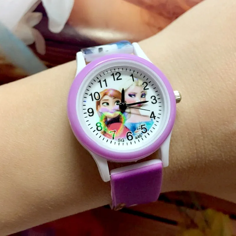 Новые модные детские часы Холодное сердце милые Мультяшные для девочек