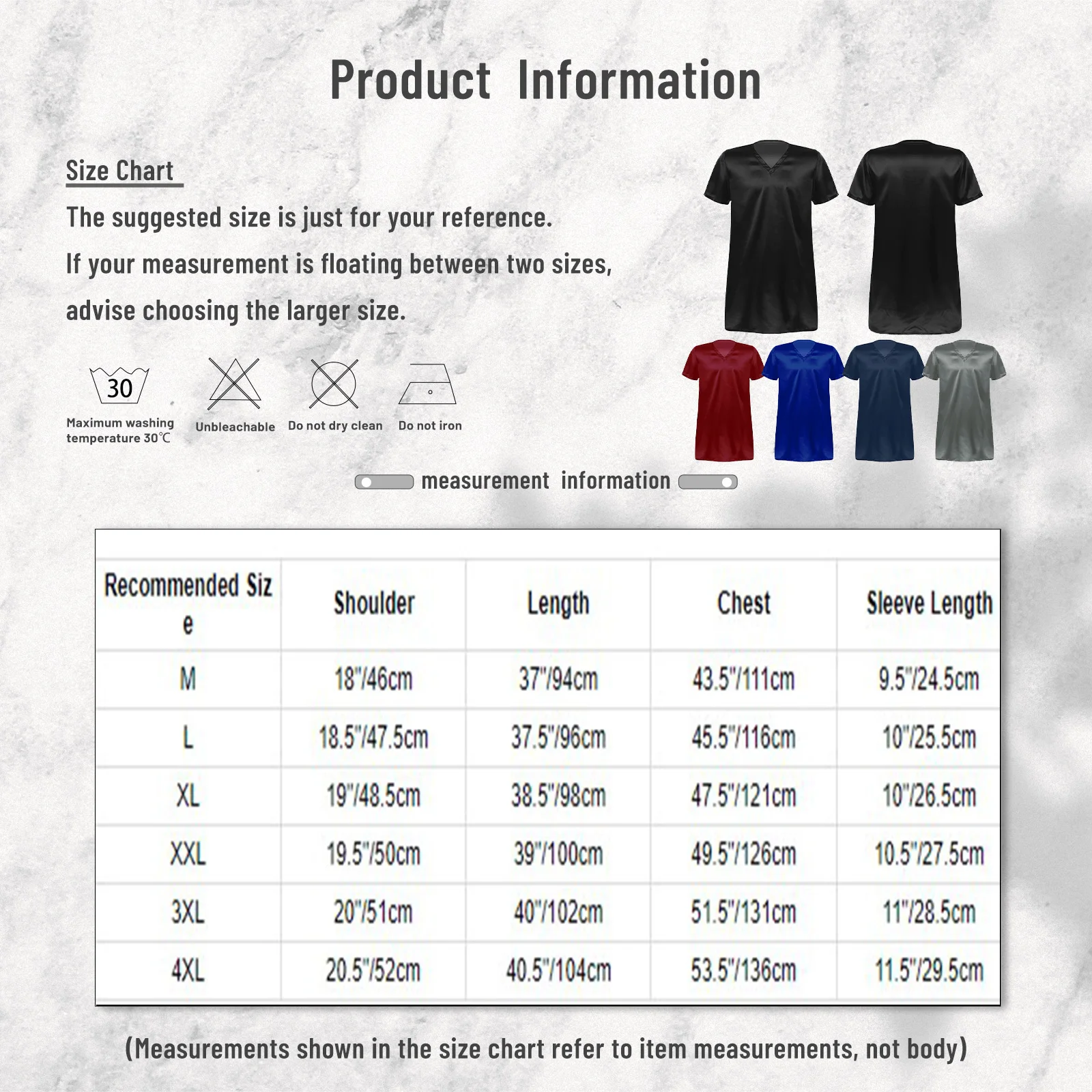 Men Satin Sleepwear V Neck Short Sleeve Nightgown Nightclothes Homewear Sides Split Nightwear