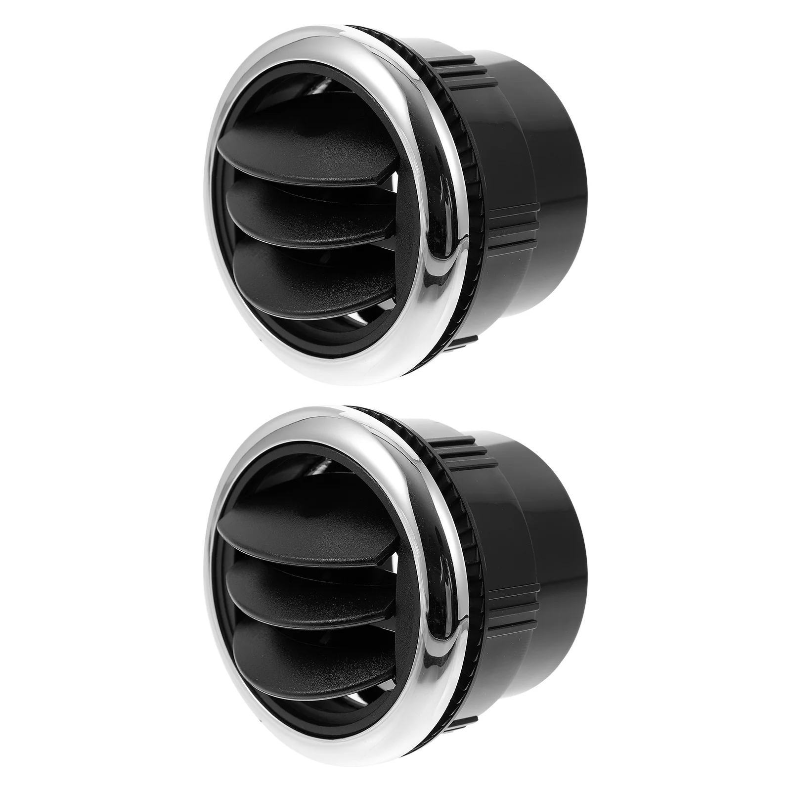 

2 Pcs Air Conditioner Outlet Conditioning Vent Bus RV Universal Deflector Abs AC Vents Round