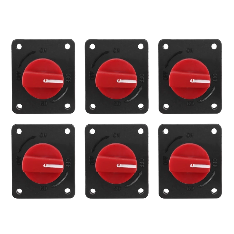 

Battery Switch Power Switch Rotary Isolator Cut OFF Switch For Car Boat Marine Van Truck Rv ATV Caravan (Type J 6Pcs)
