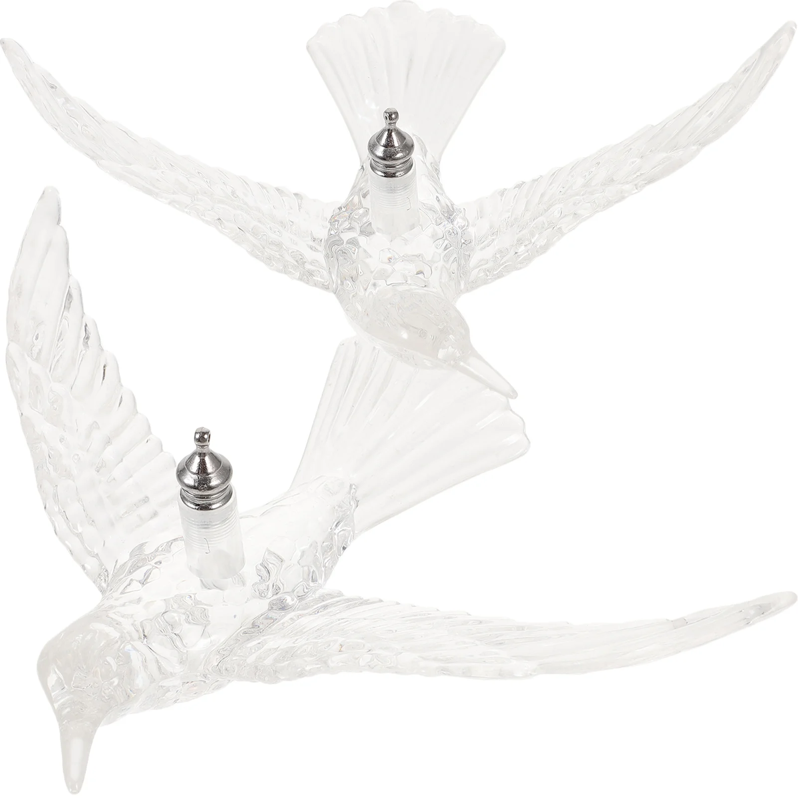 

2 Pcs Home Pendants Wedding Decorations Acrylic Flying Birds Ceiling Hummingbirds Ornaments