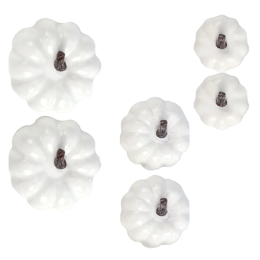 

6pcs Pumpkin Prop Prime Sturdy Durable Simulation Pumpkin for Home