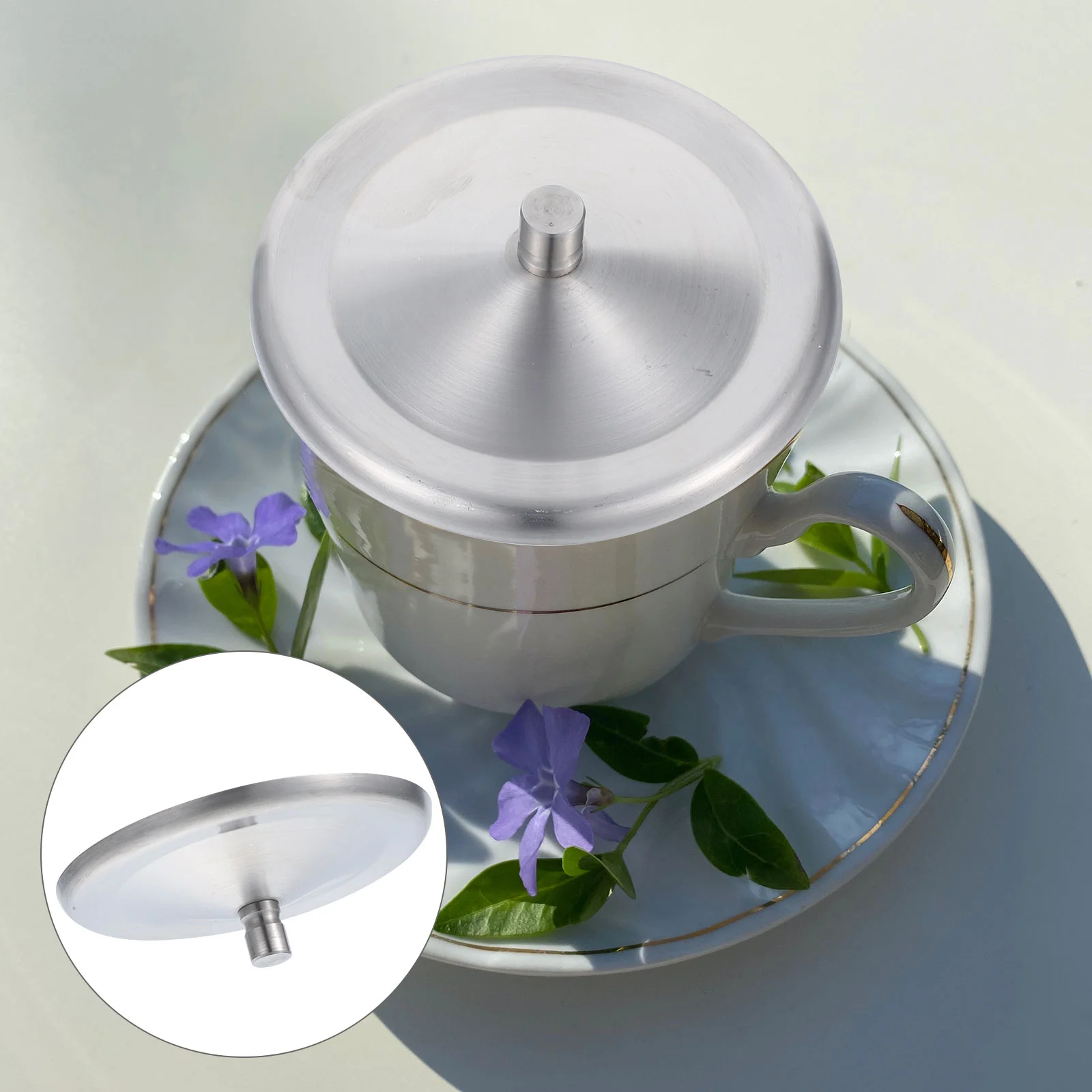

Mug Lid, 5pcs Resistant Cup Cover Stainless Steel Cup Lid Coffee Mug Cover