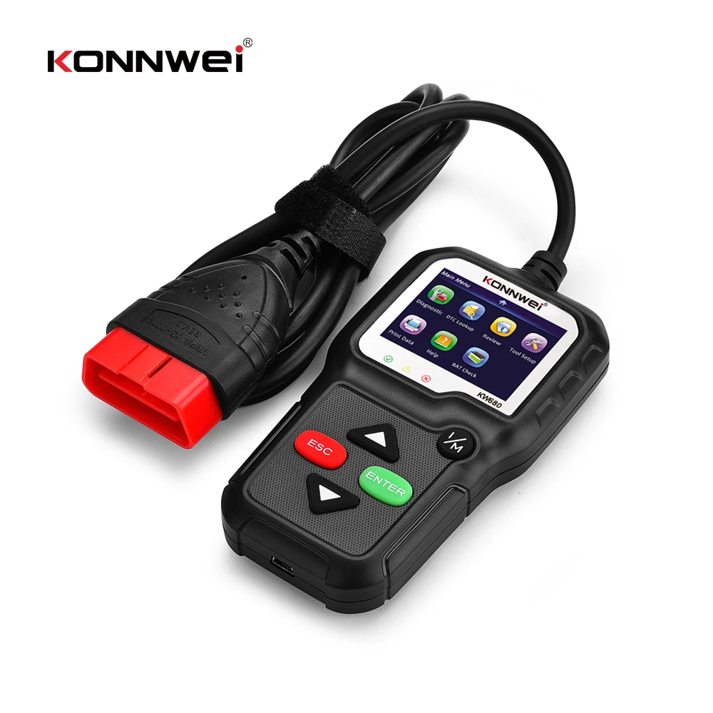 OBD2 сканер KONNWEI KW680 OBDII автомобильный диагностический инструмент Автомобильный на