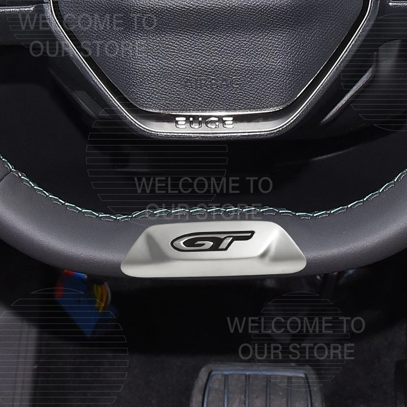 Фото Автомобильный декор, металлическая эмблема GT, 3D наклейка для Peugeot 5008 208 508 4008 3008 GT, значок на руль, наклейки №5