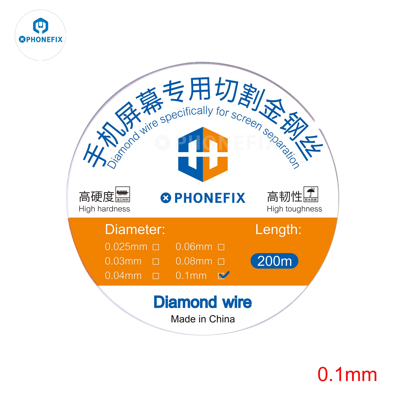 0,025 0,03 0,04 0,06 0,08 0,1 мм молибденовая проволока Линия резки ЖК-дисплея для Iphone Samsung Стеклянный экран Разделитель Мобильный ремонт
