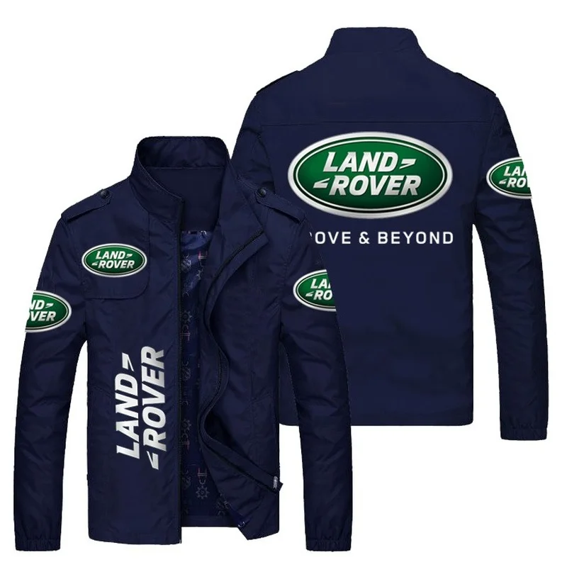 

2023 NEW Spring Autumn Men LAND ROVER LOGO Jackets Popular Printed casual fashion loose biker jacket Men