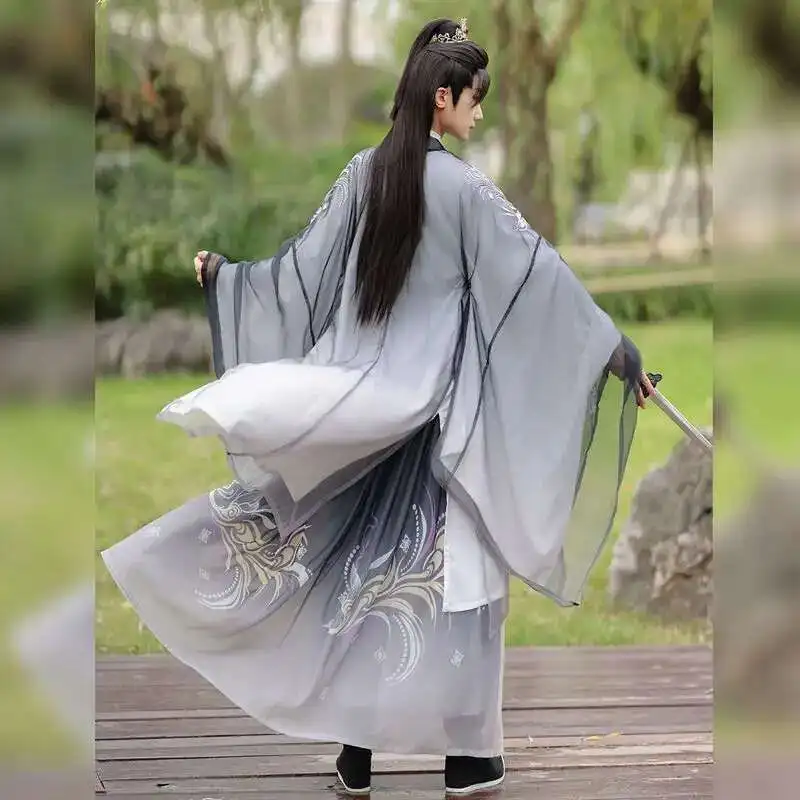 Большие мужские коричневые и синие градиентные комплекты из 3 предметов мужской