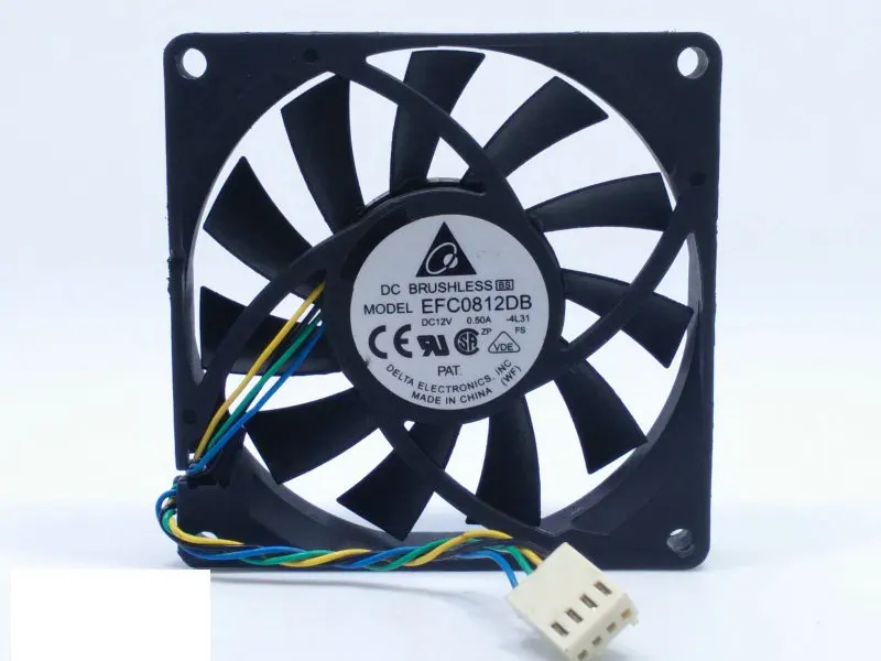 Фото 8CM EFB0812HB EFB0812HHB EFB0812LB EFB0812MB EFC0812DB 80*80*15MM 12V охлаждающий вентилятор №1