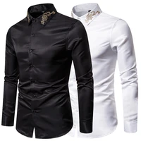 european american autumn summer new fashion solid color 80 cotton mens cardigan tops slim casual mens long sleeved shirt tops