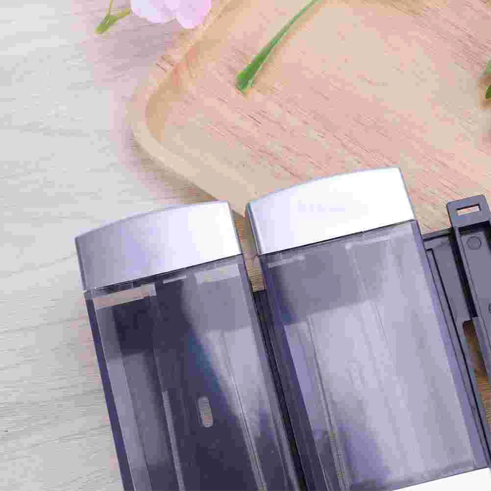 

Dispenser Lotion Soap Liquid Chamber Conditioner Wall Pump Shower Bathroom Container Manual Mount Clear Home Touchless