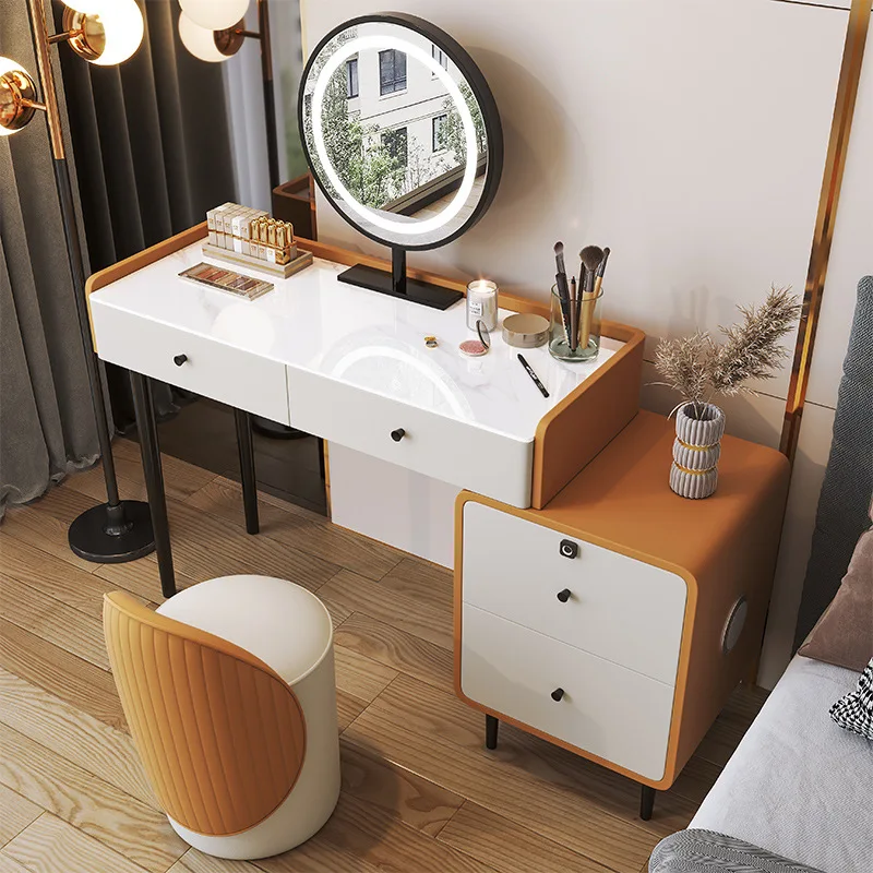 

Light luxury intelligent dressing table, bedroom, modern and minimalist dressing table