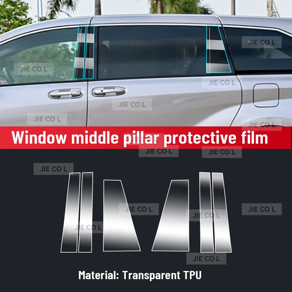 Фото Для TOYOTA SIENNA 2023-2025 прозрачная защитная пленка для внутренней центральной консоли из ТПУ, автомобильные аксессуары против царапин, набор для ремонта №3