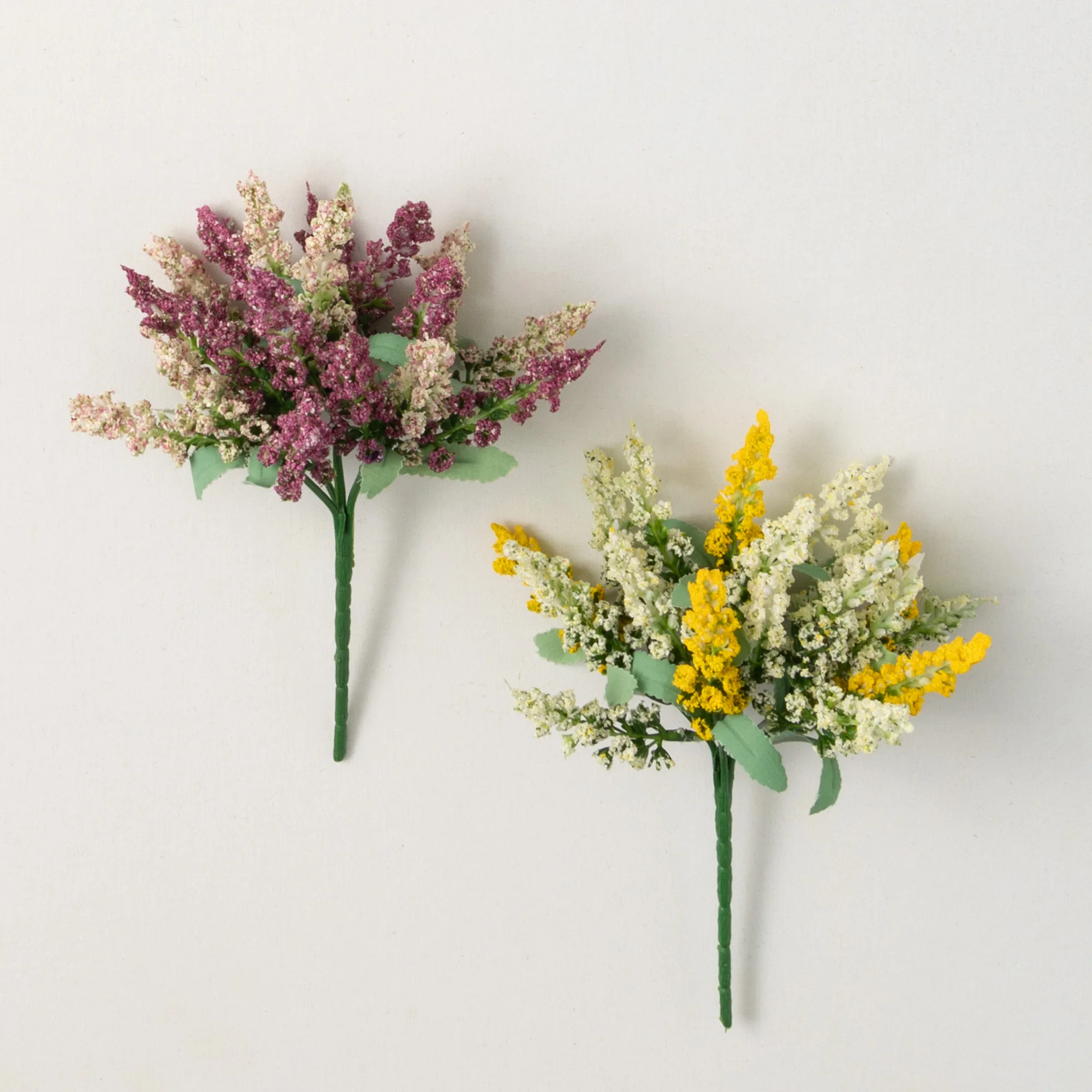 

8"H Mini Pastel Flowering Lavender Set of 2; Multicolored