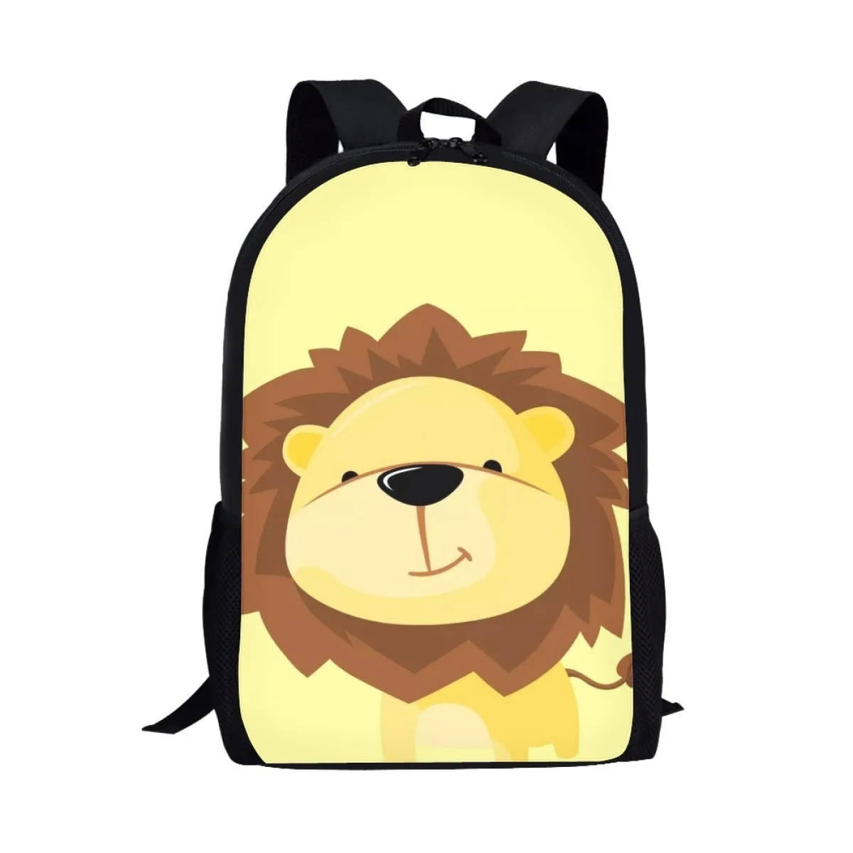 

3D Cartoon Lion Print Kids School Bag Students Comfortable Book Bag Teenager Daily Shoulder Backpack Casual Storage Rucksacks
