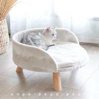 cat climbing frame nest tree white wood cat bed luxury cats nest house dog bed elevated house cats climbing frame koty akcesoria