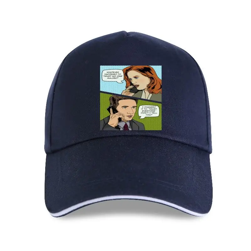 

new cap hat Xchange Men's The X Files Scully Mulder Ufo Aliens TV Casual Crewneck Baseball Cap Pure Cotton Classic Harajuku