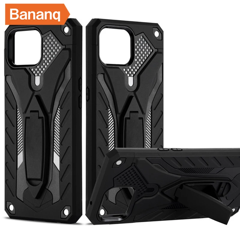 

Bananq Shockproof Armor Case For OPPO A96 Reno 5 6 7 8 5G 6Z 7Z F21 Stand Cover For Realme GT 9 4G Pro Plus 5G Find X5 Lite