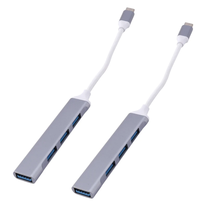 

2X USB C HUB USB 3.0 HUB Type C USB Splitter USB-C 3.1 Multi Port Dock Adapter for Pro Air IMac PC Computer