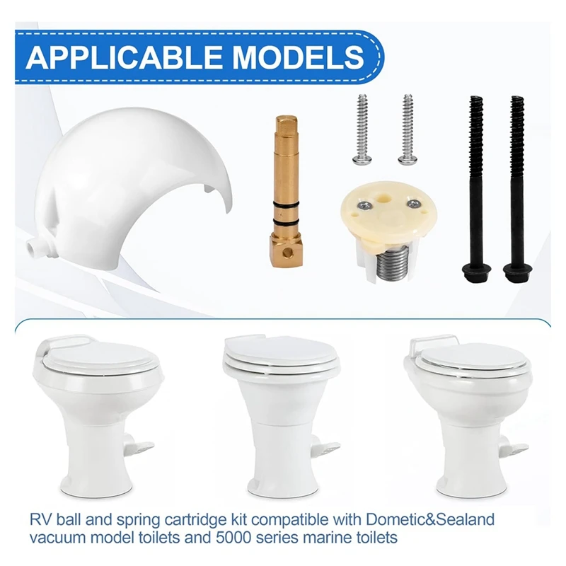 385318162 Комплект шарика и вала для педали смыва унитаза автофургонов вакуумных