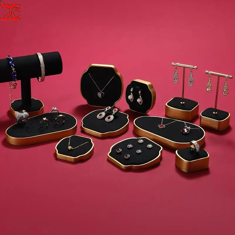 

High-Grade Jewelry Display Props Ring Bracelet Necklace Shelf Special Window Display Tray Set Props
