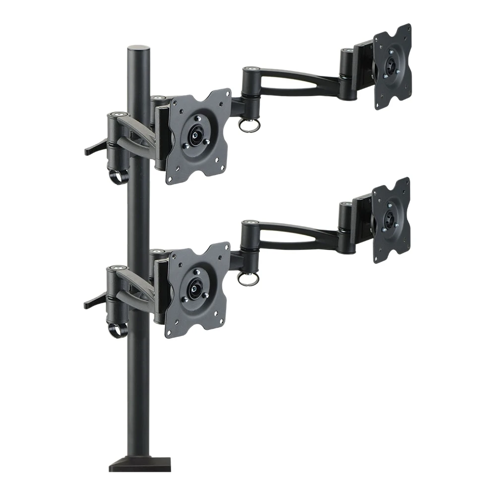 Table mounting bracket for monitors Kromax OFFICE-4 Black | Brackets