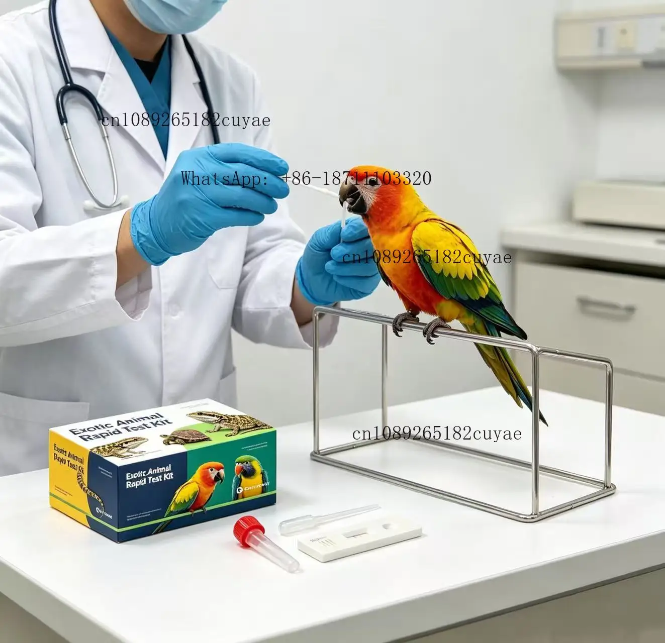 Фото Тест-карта на вирус инфлюензы лошадей Petcare с 2-летней гарантией, многоразовая, сертифицирована CE, для использования в ветеринарных клиниках. №4