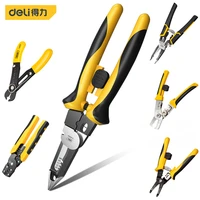 deli crimper cable cutter automatic wire stripper multifunctional stripping tools crimping pliers terminal hand tool alicates