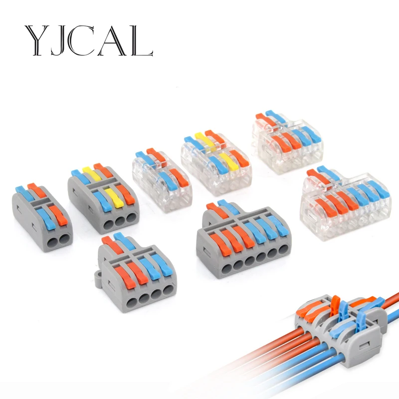 Mini Quick Wire Connector Universal Compact Wiring Splicing Conector Eletrico Lighting Push-in Multi Link Terminal Block