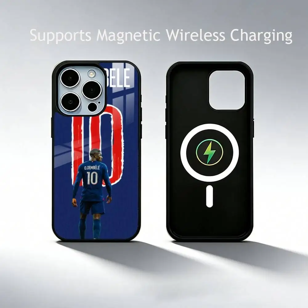 Фото Чехол для телефона Football for Dembele для iPhone 17, 16, 15, 14, 13, 12, 11 Plus, Pro с поддержкой магнитной беспроводной зарядки №3