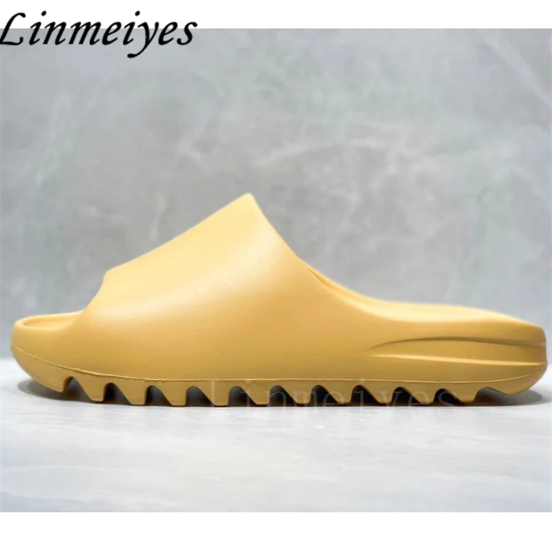 Summer Slippers Women And Men Rubber Waterproof Bathroom Slippers Casual Holiday Beach Shoes Flat Slides Man Size EU 35-45