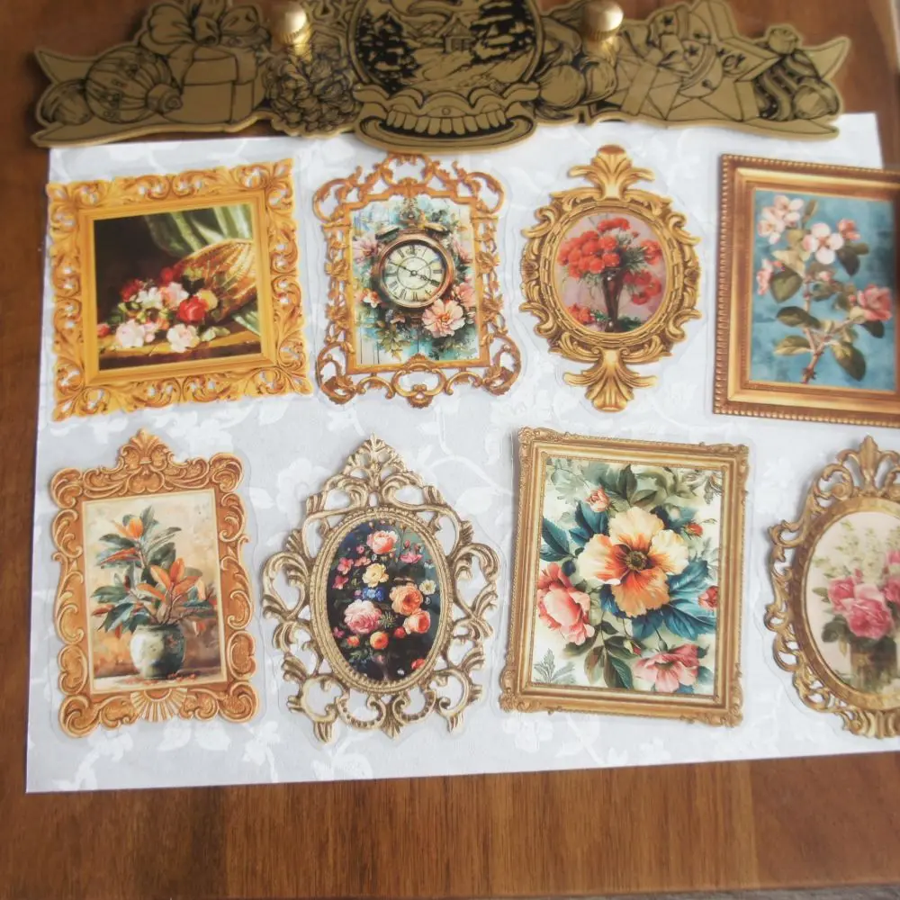 18 шт. картина в винтажном стиле металлическая рама дизайн ПВХ наклейка