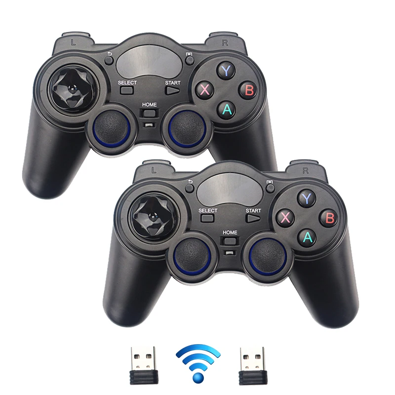 2.4G Wireless Gamepad Joystick with OTG Converter Game Controller Grip for PC Laptop PS3 Android TV Raspberry Pi 4 Retropie |