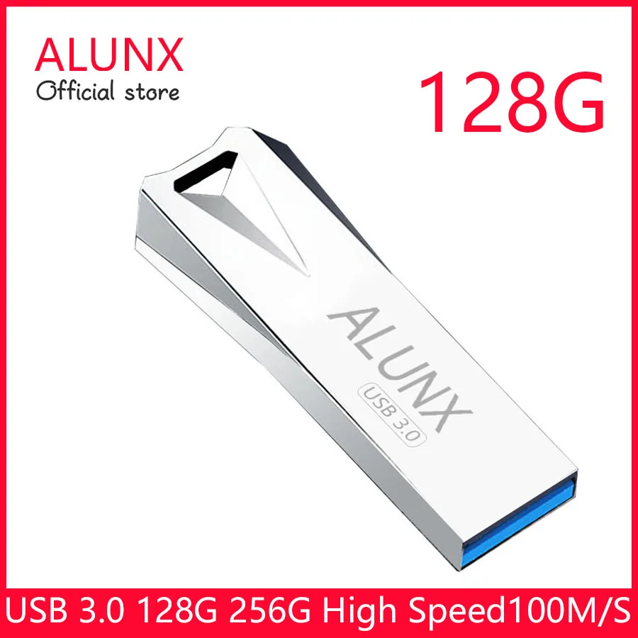 USB 3.0 3 0G ALUNX 256 Подлинная Флешка 100% Гб карта памяти 32 металлический Usb