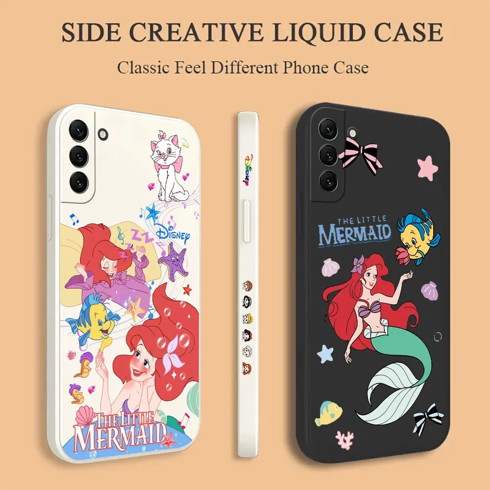 

Ariel The Little Mermaid Phone Case For Samsung Galaxy S23 S22 S21 S20 Fe Ultra Plus 5G S11 S10 S10E S9 Plus Lite Liquid Cover
