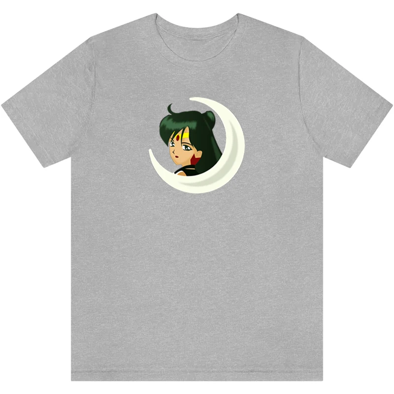 Футболка с Аниме Манга Сэйлор Плуто мейоу мужские футболки хлопковые летние топы