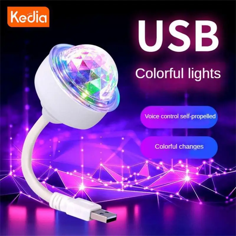 

Durable Crystal Flash Disco Lights Multifunctional Car Atmosphere Stage Lights Car Interior Accessories Car Atmosphere Lamp