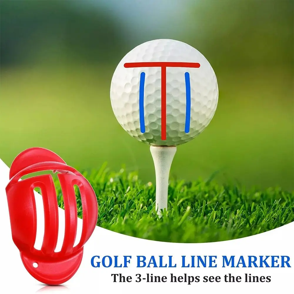 

With 2 Pen Putting Positioning Aids Line Drawing Marker T Line Marker Golf Ball Marker Golf Mark Stencil Alignment Tool