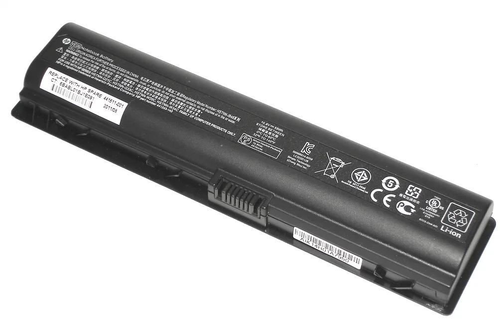 Аккумуляторная батарея для ноутбука HP Pavilion DV2000 DV6000 47 56Wh черная|Аккумуляторы