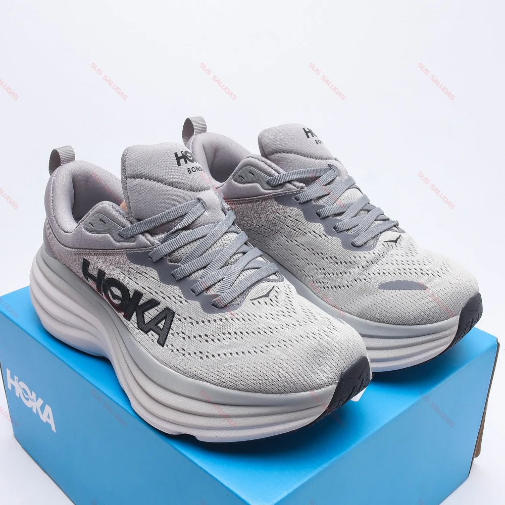 HOKA Bondi 8 Male Athletic Sports Shoes For Men Running Shoes Professional Sneakers Light Designer Mesh Outdoor Tennis Shoes