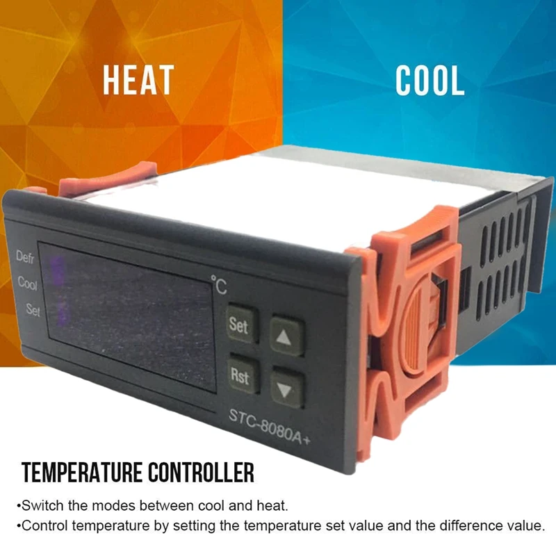 

STC-8080A+ Refrigeration Automatic Timing Defrosting Temperature Controller 24V For Refrigerator Freezer