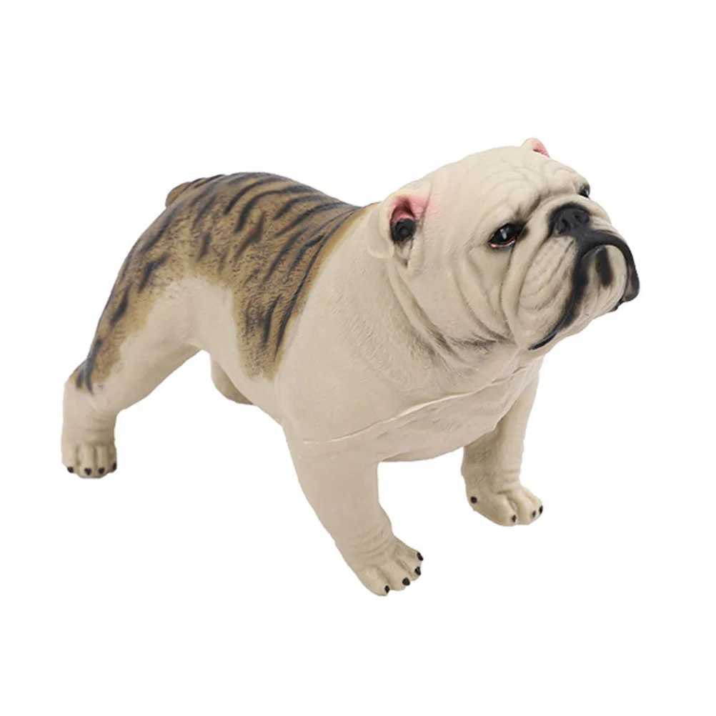 

Plastic Dog Statue Ornament Simulated Dog Adornment Animals Design Ornament