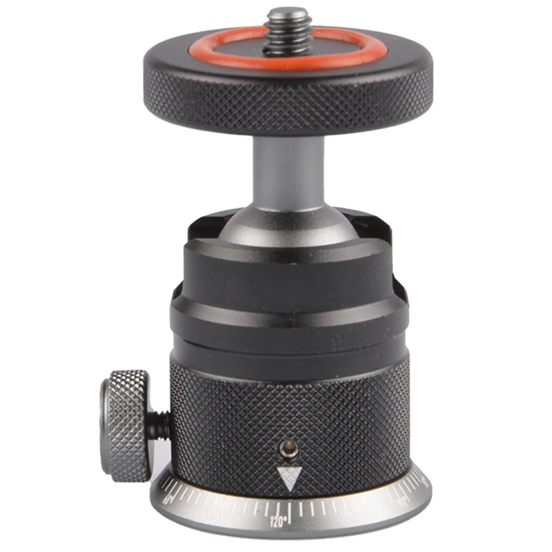 

Top Aluminum Alloy Tripod Ball Head Mount Panoramic Scaled Base Universal Mount For DSLR Mirrorless Camera Tripod Mounting