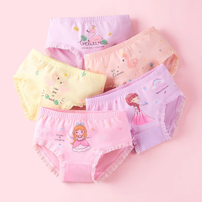 

3pcs/Lot Girls Briefs Fine Cotton Underwear Cute Designs Printing Panties Kids Breathable Soft Healthy Underpants Girls Boxer