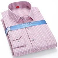 2022 new cotton long sleeve shirt for men buttons plaid striped pocket mens shirts print jacquard casual versatile shirts