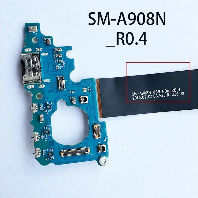 Гибкий зарядный порт для Samsung Galaxy A90 5g/SM-A908N/SM-A908B USB-порт зарядки разъем док-станции