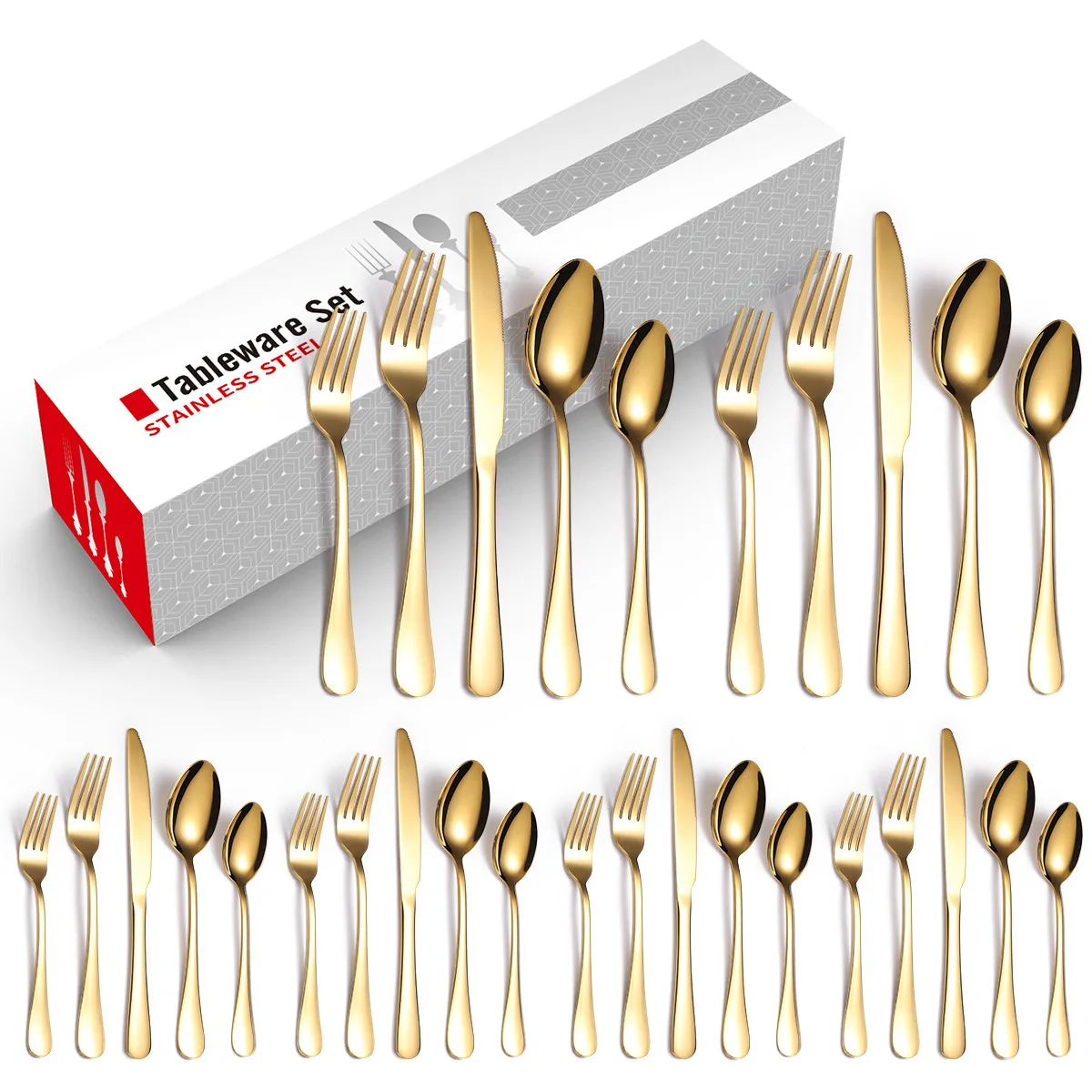 

Набор столовых приборов из нержавеющей стали с ложкой и вилкой