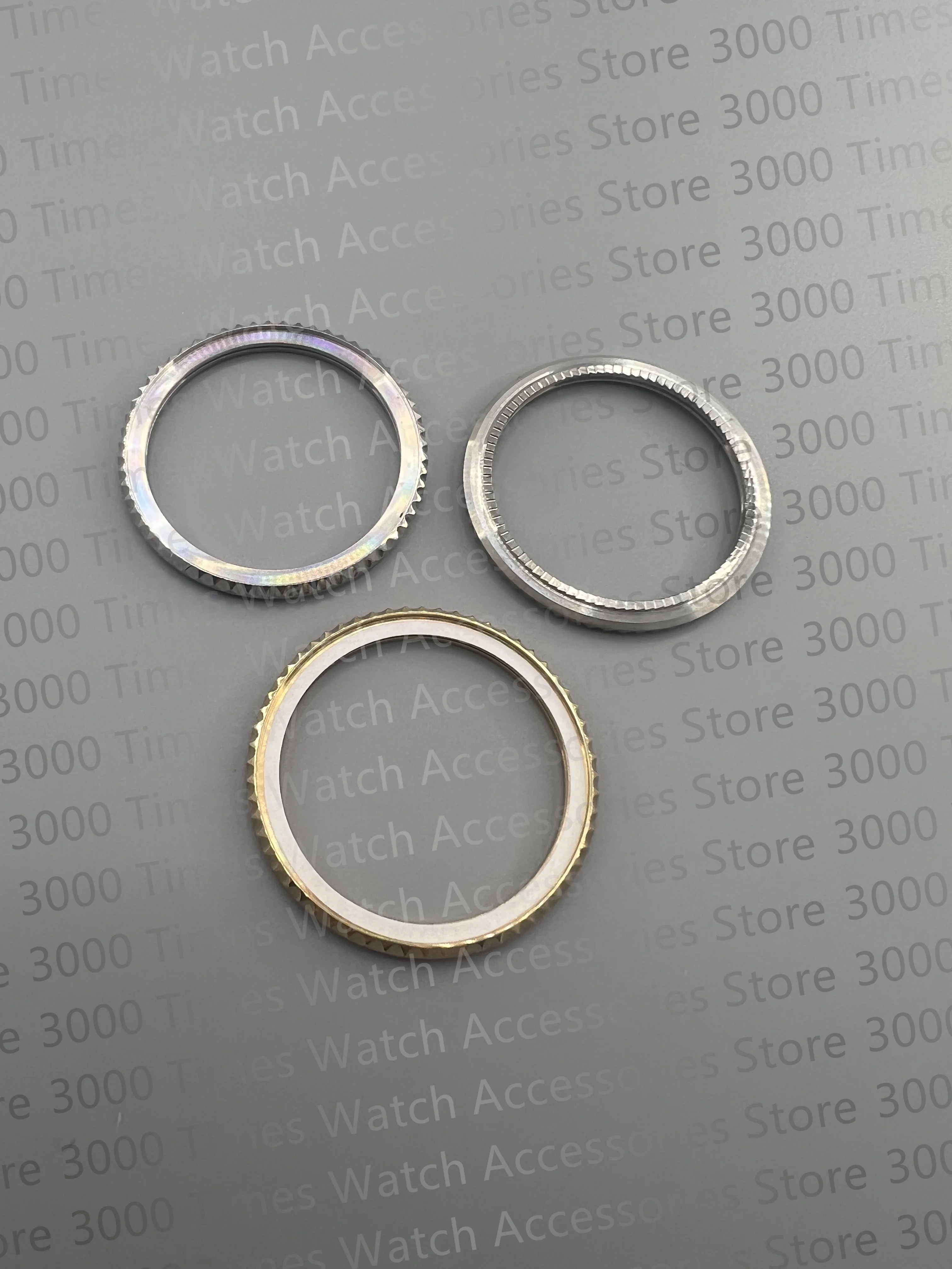 40.7MM Silver Gold Watch Accessories Stainless Steel Rotating Circle Watch Bezel Fit For RLX 40mm Case SUB 116610 116613